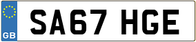 Trailer License Plate